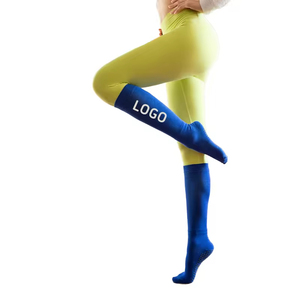 Wholesale Custom Mid Calf Pilates Yoga <b>Sock</b> for Women – Non-Slip Knee High Exercise Dance Sports Custom Cuff Body for Spring - Product Image 1