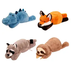 Raccoon Plush Pillow, Cute Stuffed Animals Soft Plushies, Fox Plush Pillow,  Cat Plush Body Pillow, Kitten Plush Throw Pillow Doll Big Plush Toys Gift