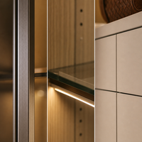 Armoire à portes battantes pour chambre d'hôtel/appartement, moderne et écologique, grande capacité de rangement, taille et couleur personnalisables, directement de l'usine