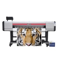 Locor inkjet-impresora en rollo UV de 1,8 m, banner flexible de pvc, pegatina de vinilo para coche, máquina de impresión de gran formato