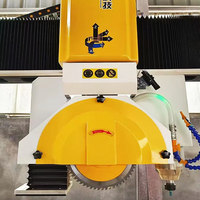 Scie à pierre CNC ZEUS 4 axes 4+3 ponts pour granit et marbre, machine de découpe avec moteur 15KW, boîte de vitesses, pompe, roulement et engrenages