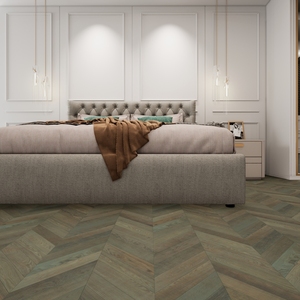 Suelo de madera de ingeniería <span class=keywords><strong>flotante</strong></span> de roble blanco americano Instalación de clic de madera maciza para Villa Interior Gimnasio <span class=keywords><strong>Parquet</strong></span> de nogal negro - Product Image 2