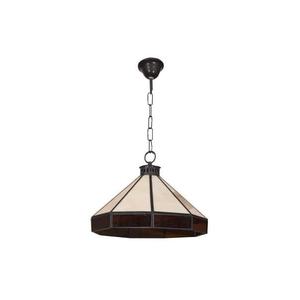 Lampadario 1xE27 nei colori nero, beige e marrone, dimensioni 30x30 cm, ideale per decorare e illuminare gli spazi. - Product Image 1