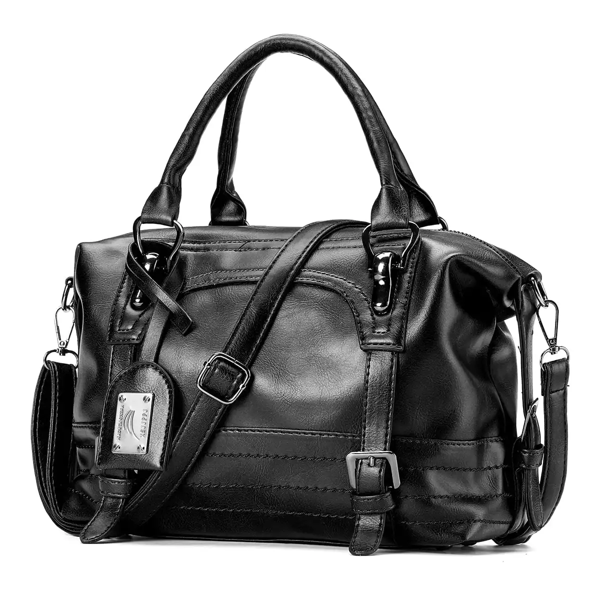 Женская кожаная сумка-тоут, дамская сумочка через плечо, регулируемая ранец для рождественских подарков, ручные чемоданчики