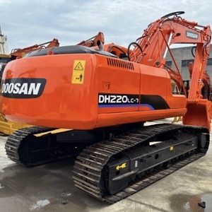 Excavatrice sur chenilles d'occasion Doosan DH220LC-7 d'origine coréenne, 22 tonnes, hydraulique, moyenne taille, faible nombre d'heures de fonctionnement, moteur, pompe, roulement - Product Image 1
