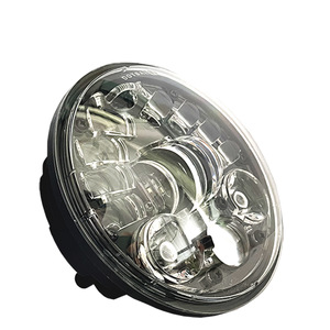 Intermitente LED DRL para motocicleta, faro delantero negro con ámbar, 5,75 pulgadas, blanco - Product Image 2