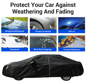 Housse de voiture imperméable et répulsive Pirus 30 avec logo - Product Image 3