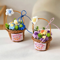 Fleurs artificielles en coton faites à la main, structure légère pour un placement et un transport faciles, décoration de Noël, approvisionnement en gros