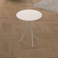Table d'appoint/bord de canapé créative en acier inoxydable, style luxe léger, double niveau, pour petits espaces, idéale pour canapé/balcon