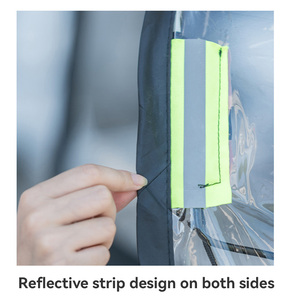 หลังคาคลุมรถจักรยานยนต์ไฟฟ้าแบบกึ่งปิด กันลม กันแดด กันฝน สำหรับจักรยานไฟฟ้า สกู๊ตเตอร์ พร้อมโลโก้สั่งทำ - Product Image 6