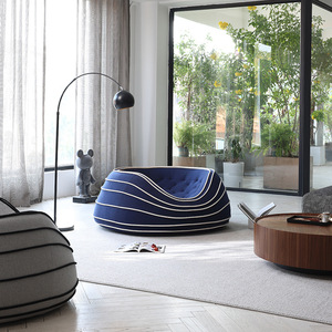 Nuova Poltrona Moderna Italiana GEDO, Sedia Singola con Imbottitura in Spugna di Alta Qualità, Stile Leisure per <span class=keywords><strong>Soggiorno</strong></span> - Product Image 3