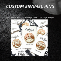 Badges personnalisés en alliage de zinc électroplaqué émaillé pour uniformes professionnels, imitation d'art antique, vente en gros