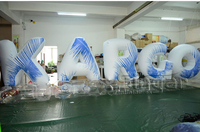 Ballon gonflable en forme de lettre de l'alphabet scellé en PVC pour piscine