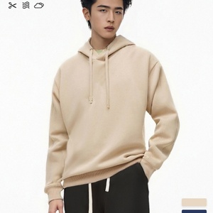 เสื้อฮู้ดโอเวอร์ไซส์ผู้ชาย สไตล์ลำลอง ผ้าไลโอเซลล์เนื้อนุ่ม ระบายอากาศได้ดี สีพื้น สำหรับฤดูหนาว - Product Image 6