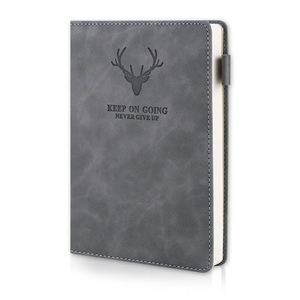 Carnets A5, agenda et journal d'affaires, carnet en cuir PU avec logo personnalisé, carnet de notes pour réunions, agenda pour l'école - Product Image 1