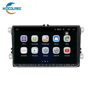 MIDCOURSE อุปกรณ์นำทางติดรถยนต์ HD แอนดรอยด์8.1,เครื่องเล่นดีวีดี Gps Navi สำหรับ VW Golf 4 Golf 5 6ที่นั่ง Touran Passat B6 Jetta Caddy Transporter T5 Polo Tiguan