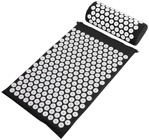 Tapis d'acupression pour le Yoga, tapis d'acupression avec sac, Massage, Acupuncture, relaxation naturelle, dos, soulagement du Stress, des Muscles, des pieds