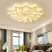TSINYE Plafonnier LED Moderne Dimmable Métal Acrylique Luminaires avec Télécommande pour Salon et Chambres