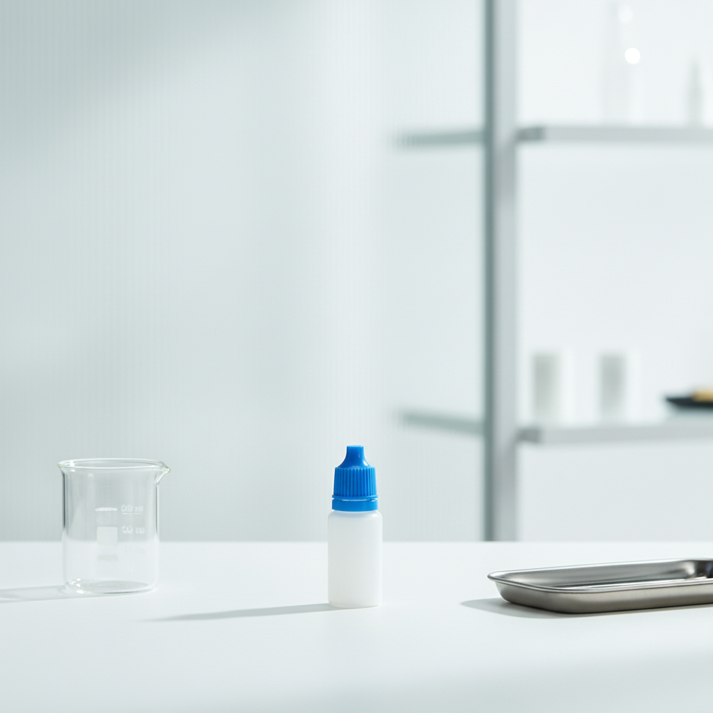 Plastic Eye Drop Bottles Environmental-Friendly Medical Eyedroppers with Screw Cap for Screen Printing