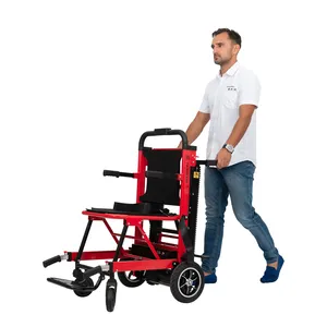 Penjualan laris tandu kursi tangga darurat bermotor, kursi memanjat tangga lipat untuk cacat