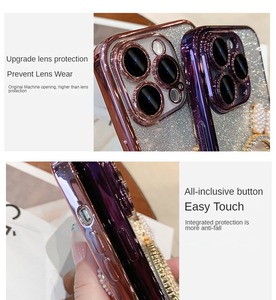 Nueva Funda Protectora de Lujo Hecha a Mano con Espejo y Diamantes de Imitación de Cristal Brillante para iPhone 16 17 13 14 15 Pro Max - Product Image 3