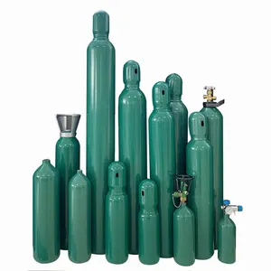 2L 4L 6L 8L 10L 13.4L 20L High Pressure Seamless Steel Cylinder/Bottle/Canister For Oxygen/Co2/Argon/Nitrogen/Helium Gas