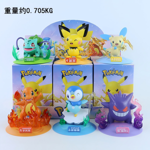 Collezione di Action Figure per Bambini, Giocattoli <span class=keywords><strong>Cartoon</strong></span> Carini Poke Mon Pikachu Gengar Eevee, Scatole Misteriose in PVC per UFO Catcher - Product Image 3