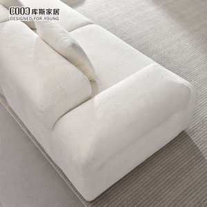 Moderne L-förmige Modulare Schnittsofa-Garnitur Ohne Gestell aus Foshan Fabrik, Wohnzimmer 3-Sitzer Komprimiertes <span class=keywords><strong>Sofa</strong></span> mit Ottomane - Product Image 4