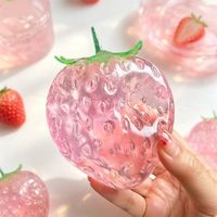 Vaseline Strawberry Squishy Thin Skinned Vaseline Coconut Oil Slow Rebound Fruit Handmade Ball Stress Relief Fidget Toy
