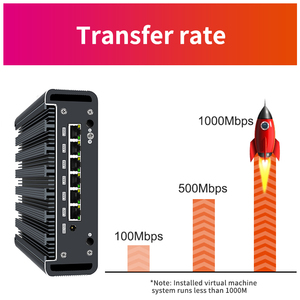 I5-7200U เราเตอร์แบบนิ่มกิกะบิต6พอร์ตพอร์ต <span class=keywords><strong>Centos7</strong></span> ibrother pc/lede Ubuntu OpenWrt koolshare ESXi Mikrotik OpenWrt X86 pfsens - Product Image 2