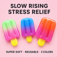 Jouet anti-stress en silicone souple en forme de sucette à remontée rapide pour adultes et enfants, décoration de bureau