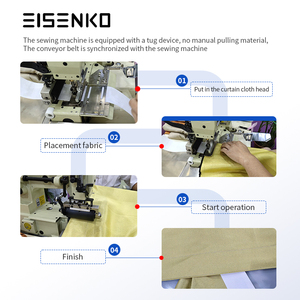 Machine à coudre à plat multi-aiguilles personnalisable de haute qualité pour rideaux, composants essentiels du moteur à point de chaînette EISENKO - Product Image 6