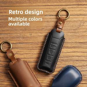 Funda Protectora de Piel Genuina para Llave de Coche, Compatible con Great Wall WEY Tank VV5, Mocha VV6, First Love VV7, Venta al Por Mayor - Product Image 2