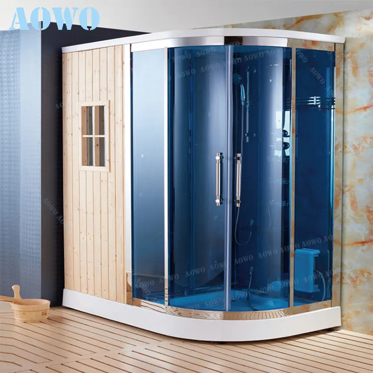 Estilo japonês 2 pessoa infravermelho distante carbono aquecimento personalizado vapor sauna combo portátil sauna ao ar livre