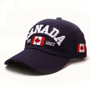 Casquettes de baseball en coton à 6 panneaux de qualité supérieure, personnalisées avec le drapeau du Canada brodé en 3D, vente en gros pour les fabricants - CANADA - Product Image 2
