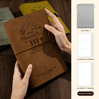 Haut de gamme en cuir PU couverture Journal cahier personnalisé blanc doublé Page intérieure créativité planificateur de bureau travail papeterie
