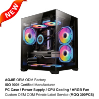 Caja de PC para Juegos Micro Matx Itx de Torre Media, con Cristal Templado, Ventilador ARGB, Color Negro, Modelo M275 Matx, Venta al Por Mayor OEM