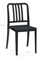 Dîner de cafétéria Chaise en plastique de salle à manger de nouveau design pour événement et fête