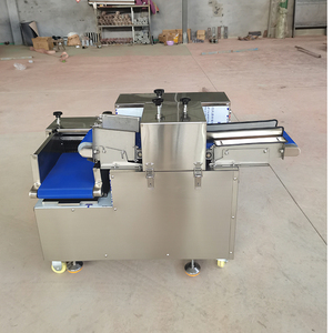Machine à découper la viande fraîche sur convoyeur automatique, trancheuse à cubes de poulet et de bœuf commerciale - Product Image 5