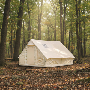 12㎡ 高級 PVC インフレータブルテント 四季対応 3000mm 防水 高速設営 ポータブル折りたたみ式 アウトドアキャンプキャビン - Product Image 1
