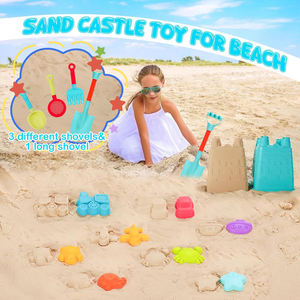 Jouet <span class=keywords><strong>d</strong></span>'été Jouets de sable de plage 14 pièces Kit <span class=keywords><strong>d</strong></span>'outils de pelle Bac à sable interactif Arrosoir en plastique Moules à sable <span class=keywords><strong>Jeux</strong></span> de plein air pour enfants - Product Image 4