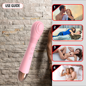 Vibrateur AV de gros pour femmes, stimulation par vibration de la tête et léchage du dos, jouet sexuel portable en silicone avec batterie USB 1H - Product Image 1