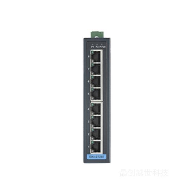 Unmanaged PoE Industrial Switch EKI-2525I DIN Rail Gigabit Network Switch