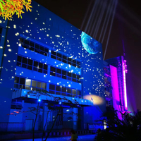 Lampes de projection géantes pour la construction de murs photo, publicité en direct en 3D, lumière holographique 3D Full HD, aménagement paysager, films en plein air