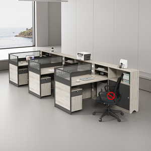 Màn hình hiện đại trạm thay đồ phân vùng nhân viên bàn máy tính bàn văn phòng hiện đại đơn giản cho nhân viên - Product Image 1