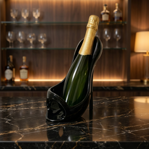 Luxury Aluminum High Heel Bottle <b>Holder</b> Creative <b>Shoe</b> Shaped Single Bottle Wine Stand Wholesale Luxury Wine Rack - Product Image 2