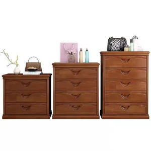 Modern Solid Wood <b>Corner</b> <b>Cabinet</b> with Multiple Drawers Chinese Style Chest for Bedroom Living Room Hotel Durable <b>Storage</b> - Product Image 1