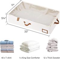 Meilleure vente couverture vêtements sacs de rangement sous le lit vêtements placard drap de lit couette housse de couette vêtements organisateur bacs boîte