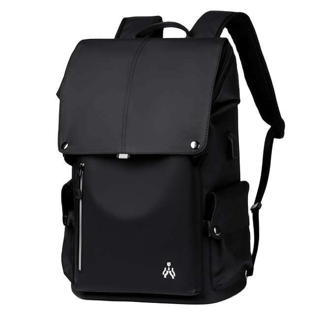 Men's Vintage Large Capacity Laptop Backpack Waterproof Oxford Geometric Pattern for Business Middle School College Students