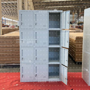 Meuble de rangement avec serrure à clé, armoire métallique à 12 portes, casier en acier pour salle de sport, bureau, hôpital, piscine, supermarché - Product Image 3